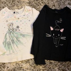 BabyGap Girls Long Sleeve T-Shirts Size 5T Elsa